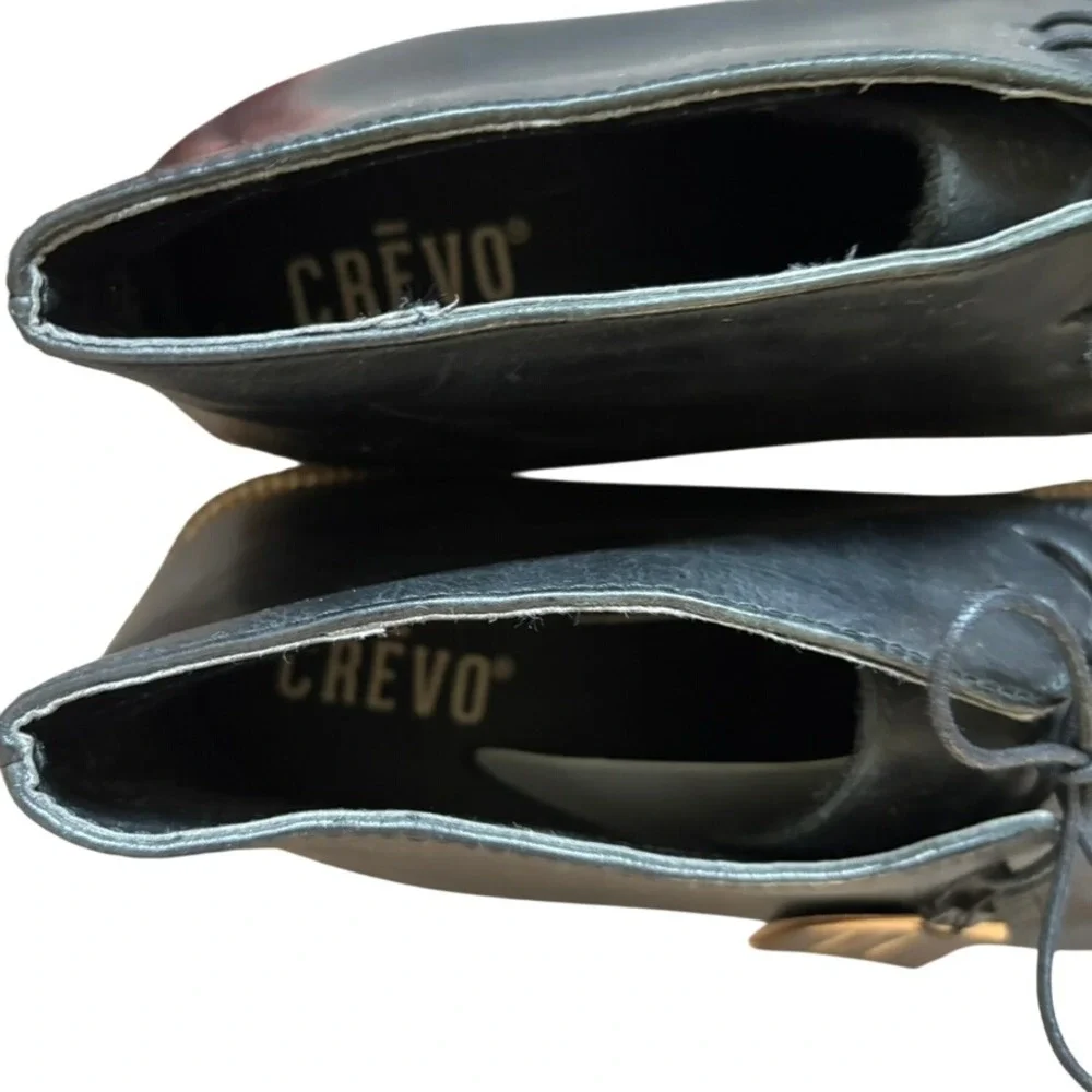 NWT Crevo Dorville Chukka Boots Sz 12 Black Leather Office Business‎ Casual